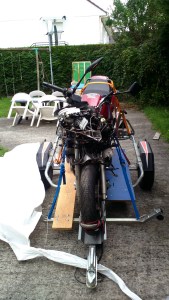 Yamaha diversion 900XJ apres impact